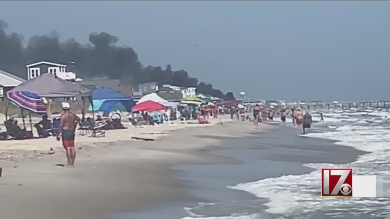 NC beach house destroyed in fire YouTube