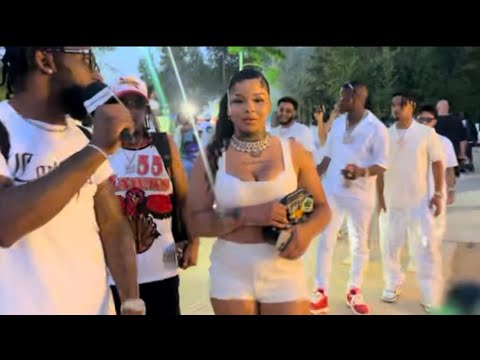Chaayo Mac Introduces Chrisean Rock To Boosie’s All White Pool Party 🔥 & BTS Of Boosie Insane Cars