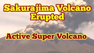 mount sakurajima erupted today