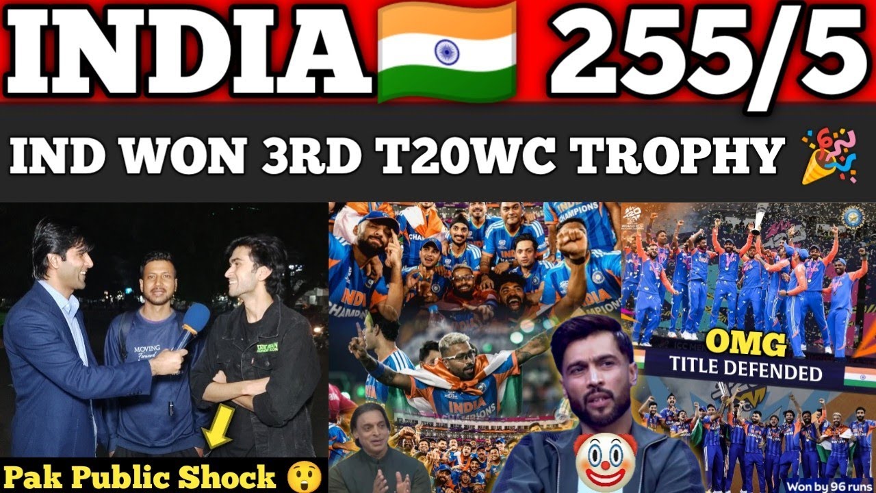 History Created IND🇮🇳 Become Only Country Won Back to Back T20 WorldCup Trophy 🏆| Pakistani Reaction