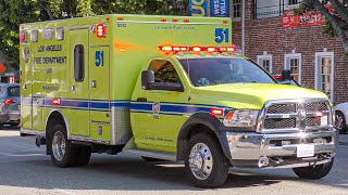 LAFD Rescue 51 Transporting