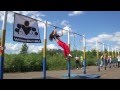 Выступление девушки на Street Workout Yaroslavl 2012