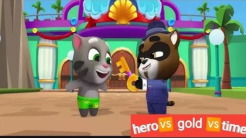 Talking Tom Hero Dash - 3x Mega Super Hank - Gameplay (Android, ios)