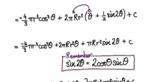 Video 1991 - Volume of Torus - Derivation - Practice 2/3