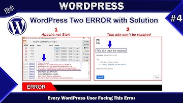 XAMMP Apache not Starting | This site can