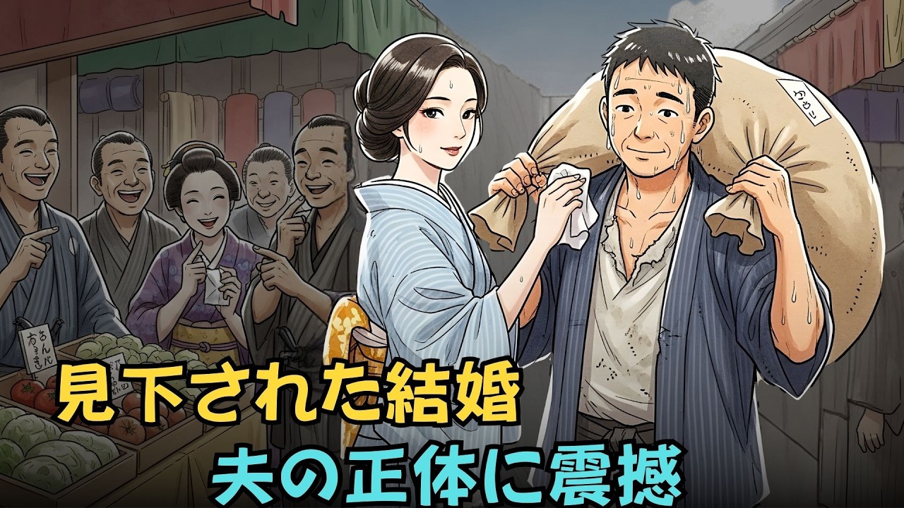 平凡な男と結婚したと笑われた彼女――だが彼の正体が明かされた瞬間、世間は凍りついた【日本昔話】