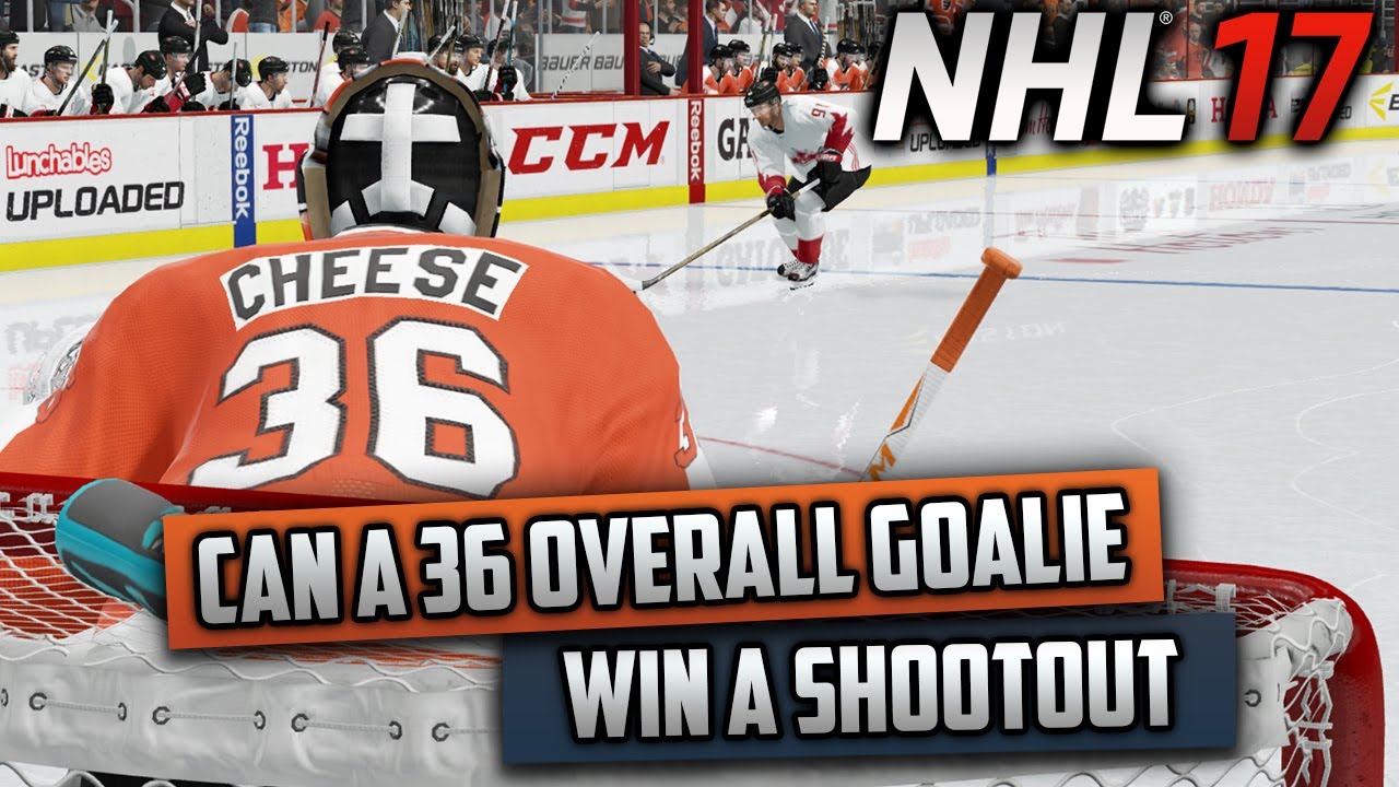 Can a 50 Year Old Goalie With a 36 Overall Win a Shootout? (NHL 17 Challenge)