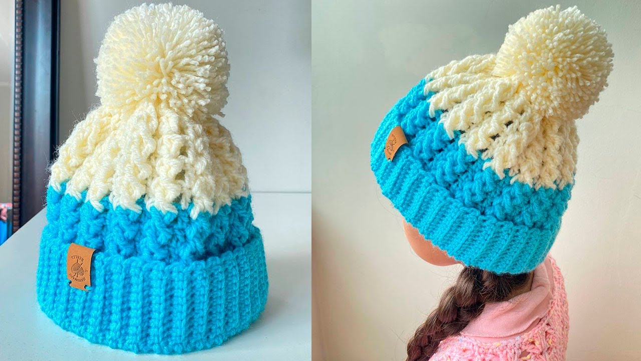 🌈GORRO A CROCHET PARA INVIERNO (para toda la Familia)