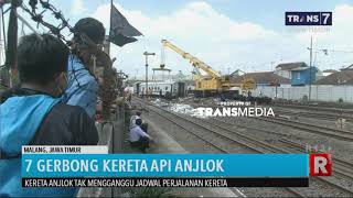 7 Gerbong Kereta Api Anjlok
