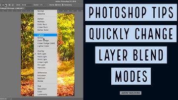 Photoshop Tips - Quickly Change Layer Blend Modes in Photoshop