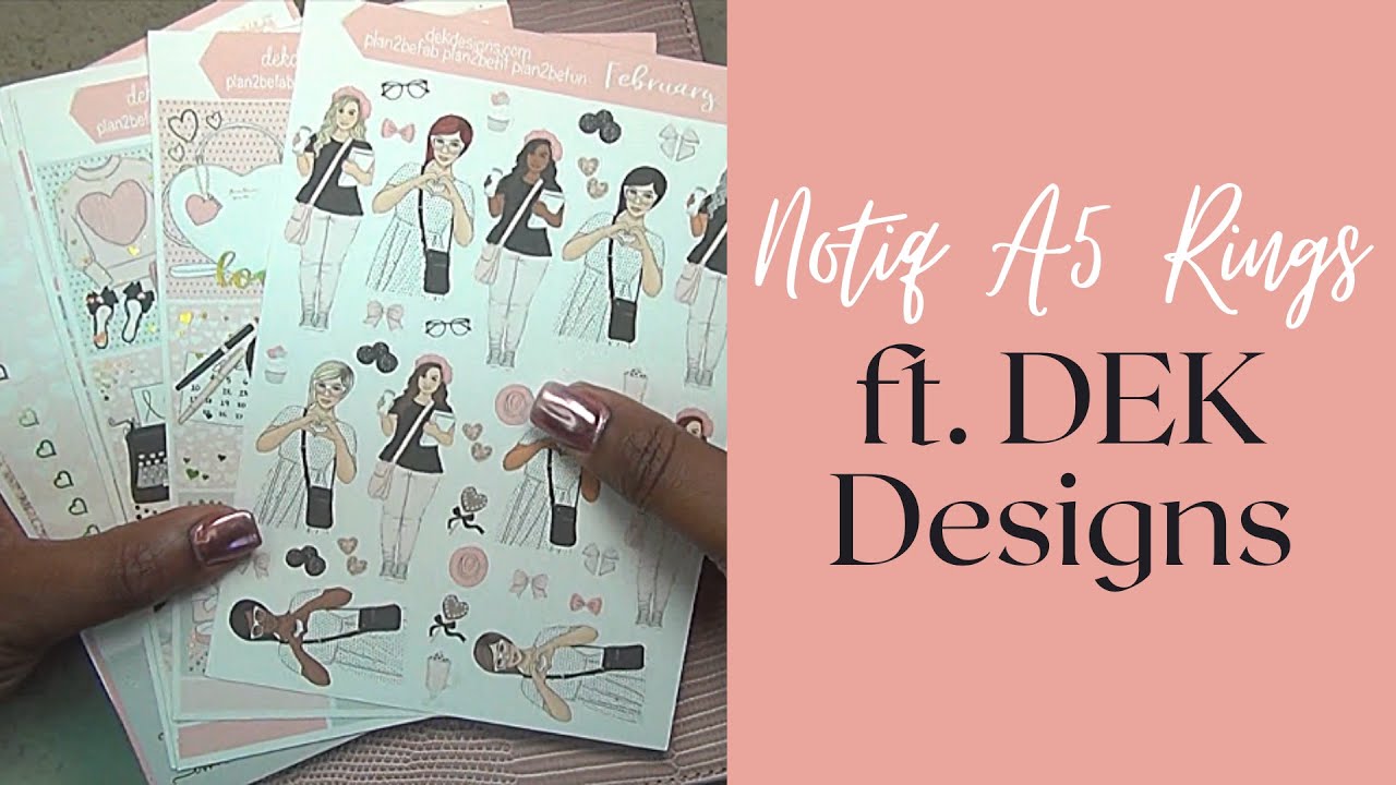 Notiq A5 Ring bound Planner ft DEK Designs