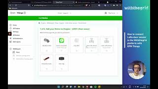 How to connect LoRaWAN door sensor to KPN Things
