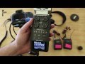 Mix and record multiple audio sources as one track on the Canon 5D MKIII with a Zoom H6 Recorder