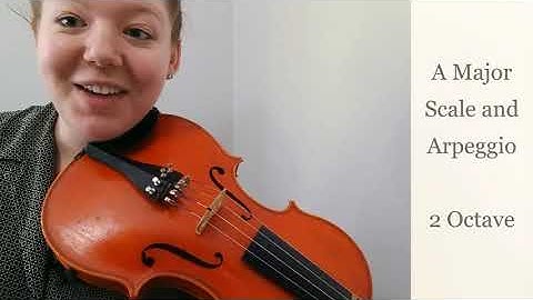 Viola | A Major Scale and Arpeggio - 2 Octave