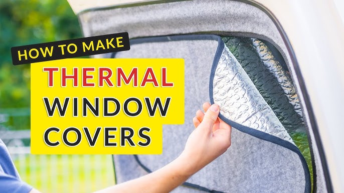 Sew thermal mats / window covers yourself - camper expansion 