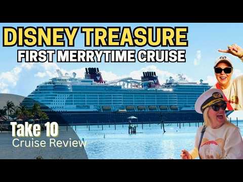 Disney Treasure Very Merrytime First Cruise | Tree Lighting + Scat Cat Fun!