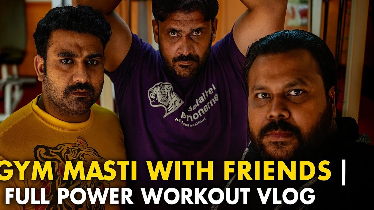 Gym Masti With Friends | Full Power Workout Vlog
