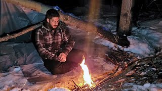 Dollar Store Survival Challenge - Winter Camping with Only Dollar Store Gear