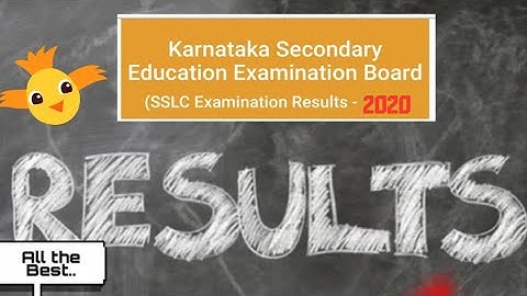 Karnataka sslc result 2020 || check result 2020