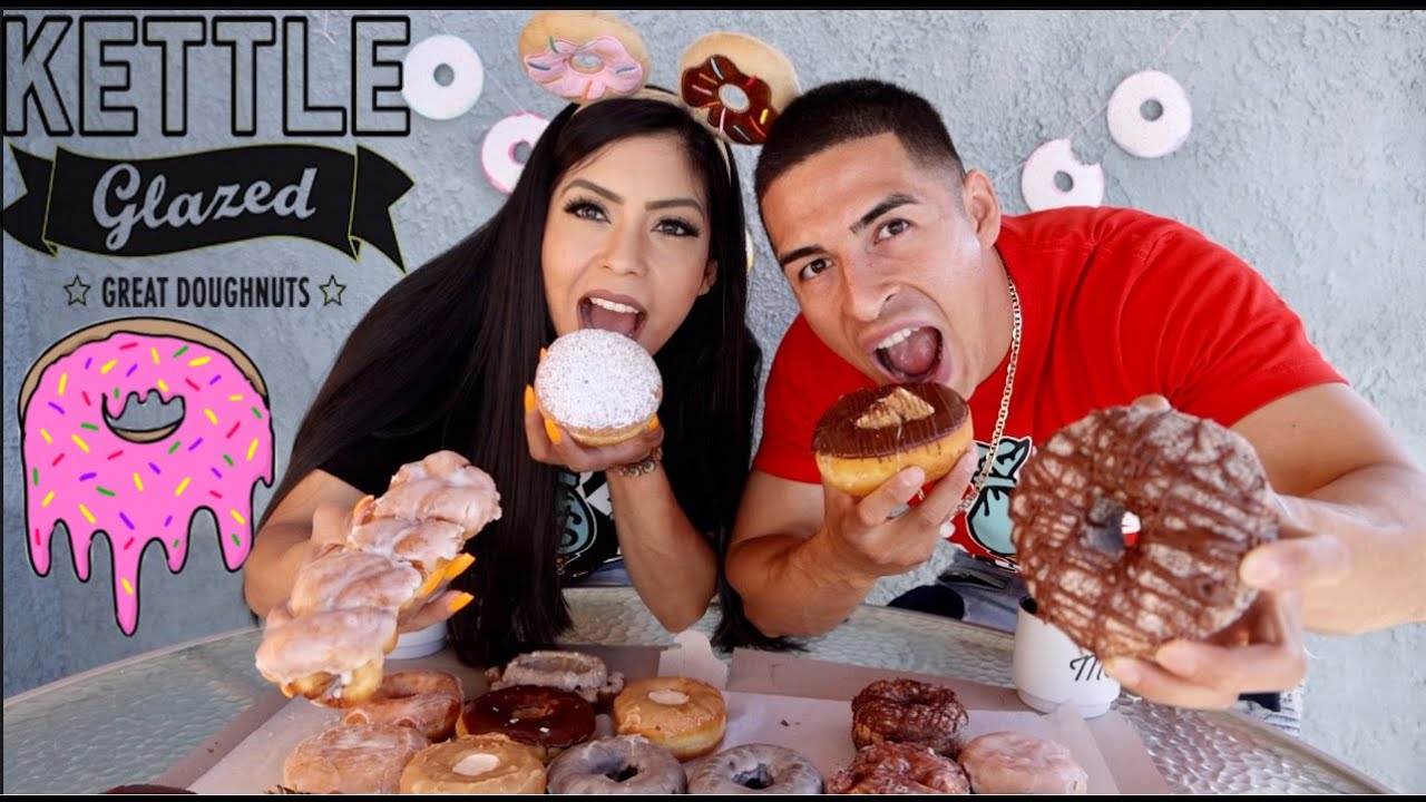 Epic Cheat Day | Kettle Glazed Donut Mukbang - YouTube