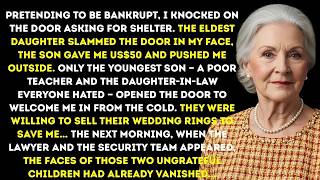 I Pretended To Be Homeless And Asked For Shelter    Only My Hated Daughter In Law Let Me In!