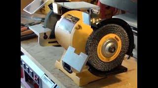 DEWALT Bench Grinder DW756 DIY swap to wire wheel