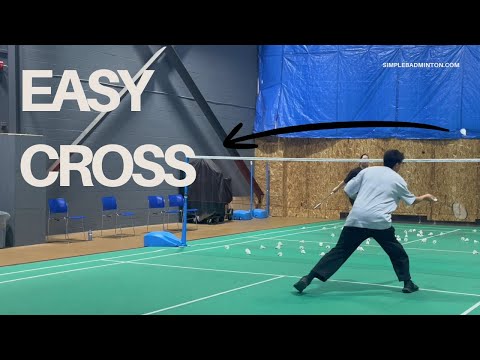 Beginner Badminton Lessons Ep.4 -Forehand Cross Court Net Shot