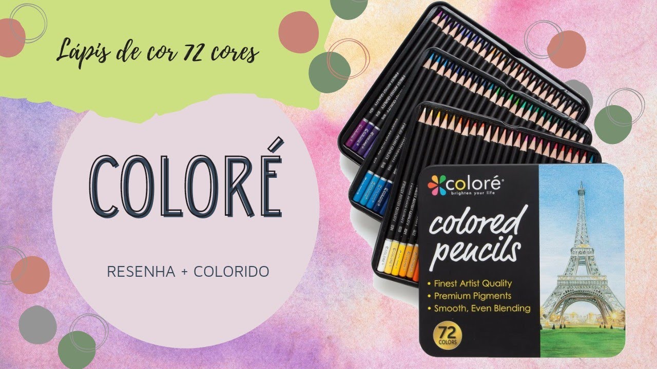 Resenha: Lápis de cor COLORÉ (lata)