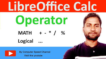 libreoffice calc operator | calc operator | operator kya hai | logical operator | math operator |