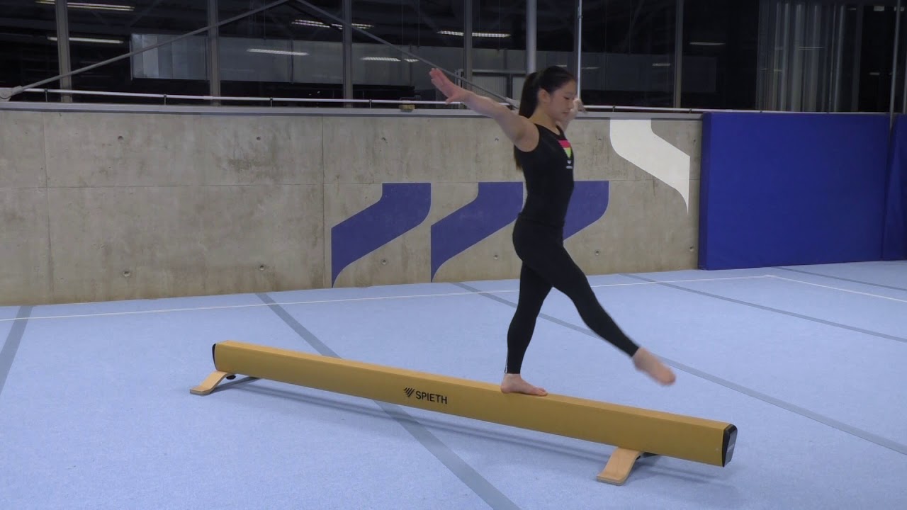 Gymnastik Schwebebalken Training Turnen Balken Zusammenklappbar Holz Anfänger DE 
