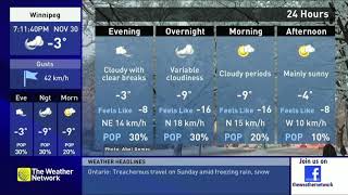 The Weather Network Local Forecast November 30th, 2019 (2)