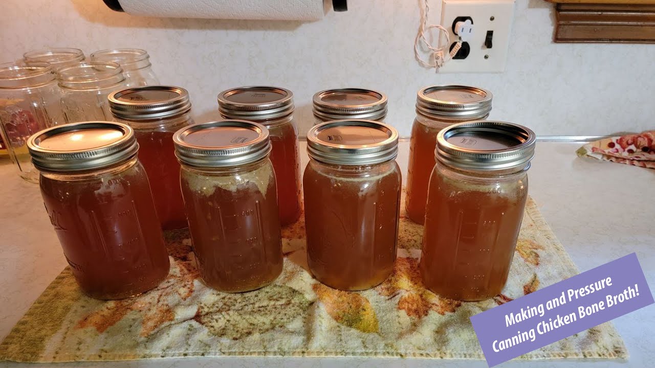 Making And Canning Chicken Bone Broth.  A Tutorial With Instruction By Joan's Pointed Plate!