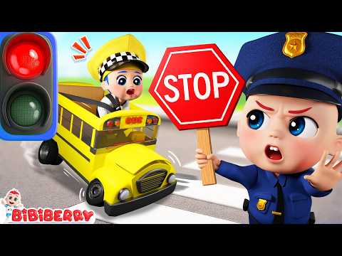 Wheels On The Bus | Five Little Cars Song | Learn Colors for Preschoolers | Bibiberry