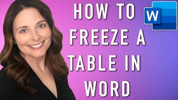 How to Create a Pre-sized Box to Insert a Picture in Word - Freeze Tables in Word