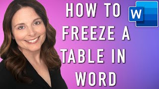 How to Create a Pre-sized Box to Insert a Picture in Word - Freeze Tables in Word
