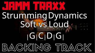 (Strumming Dynamics Practice – Soft vs Loud | Beginner Guitar Backing Track – 80 BPM) @jammtraxx