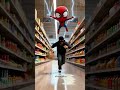 Spider Hero Saves the Day at the Grocery Store #herorescue #spidermanaction #superheromoments