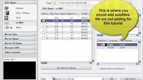 How to rip from DVD to mkv in DVDFab