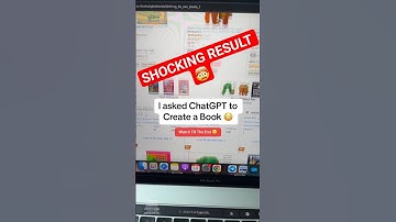 I asked ChatGPT to Create a Book 🤯 #amazonkdp #selfpublishing #youtubeshorts #explore #viral