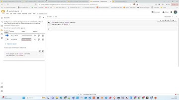 How to setup Secrets in Google Colab