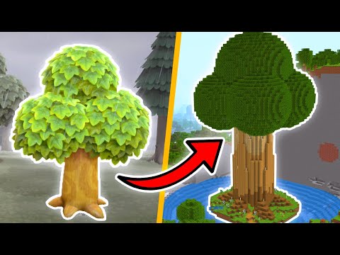 I Built A MASSIVE Animal Crossing Tree In Minecraft
