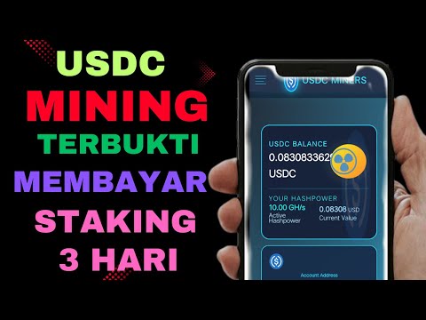 TERBUKTI MEMBAYAR !! MINING USDC STAKING 3 HARI DEPOSIT ALERT !!