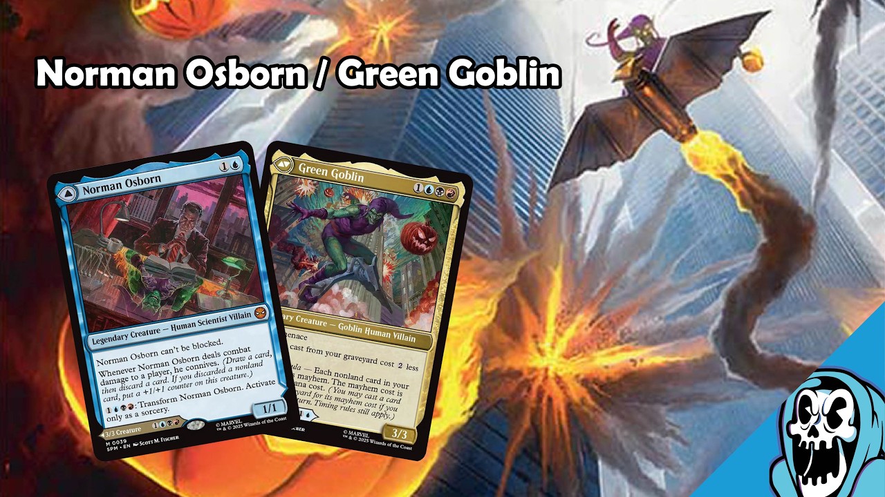 green goblin mtg commander deck EDH Deck 100 Magic Cards Norman Osborn Custom Deck Marvel's Spider-Man Discard Mayhem put a +1/+1 counter on target Goblin you control Norman Osborn (Commander) | EDHREC