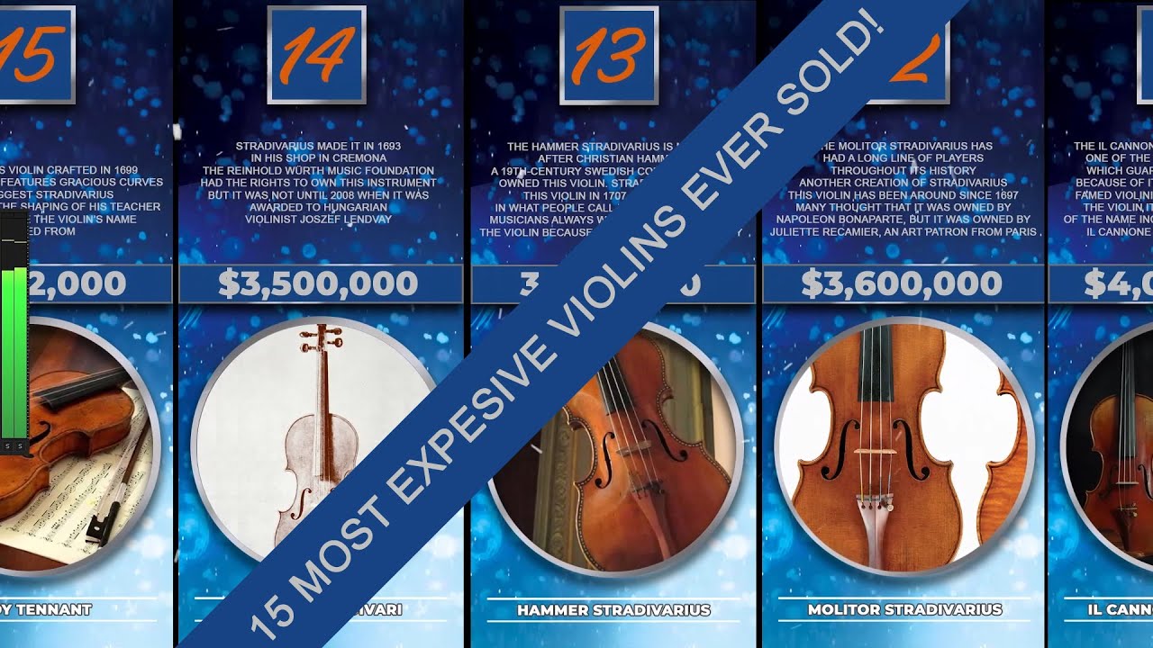 15 MOST EXPENSIVE VIOLINS EVER SOLD!