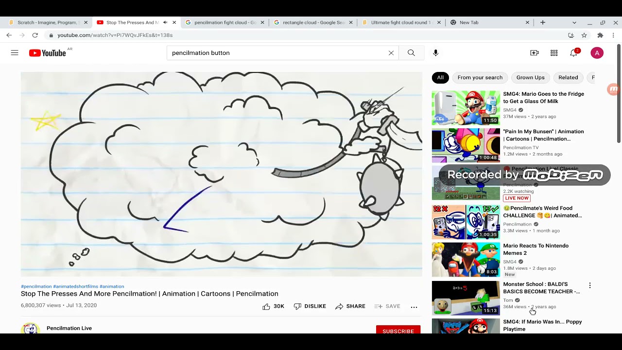 pencilmation fight cloud #91