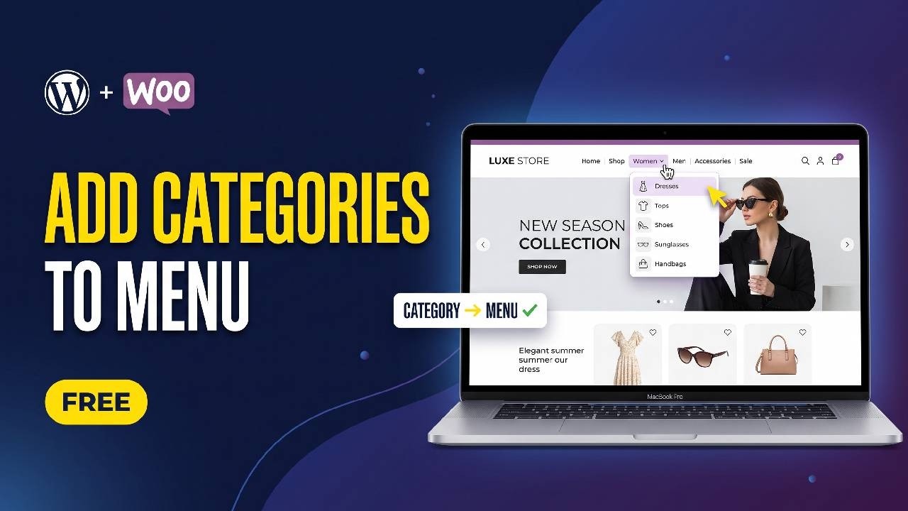 How to Add Product Categories to Menu in WordPress WooCommerce - YouTube