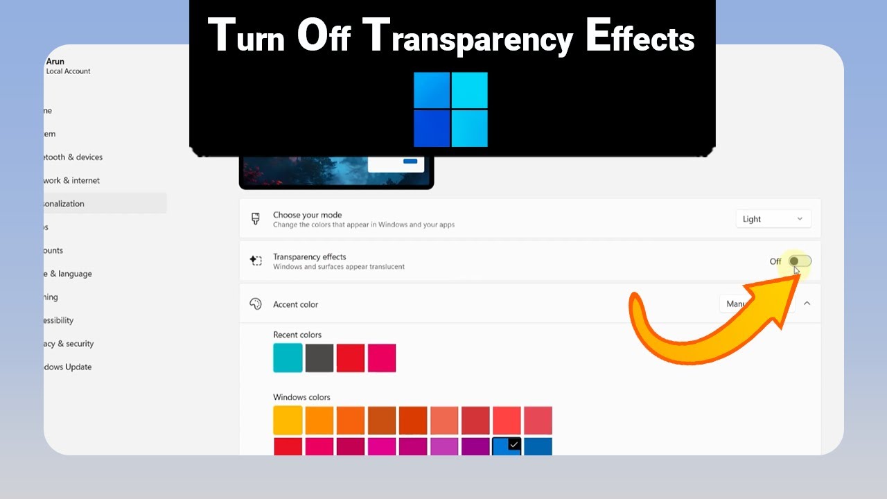How to Turn Off Transparency Effects on Windows [NEW]