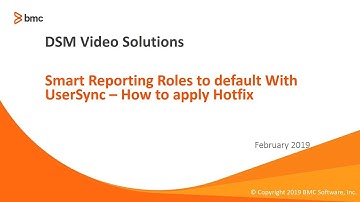 BMC Smart Reporting: How to Resolve Smart Reporting Roles to default With UserSync