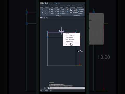 طريقة التحكم فى كتابة الابعاد فى الاتوكاد    