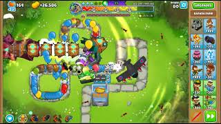 BTD6 - Diamondback Normal Ranked - Monkey Meadows - 34 Tiers (full run)